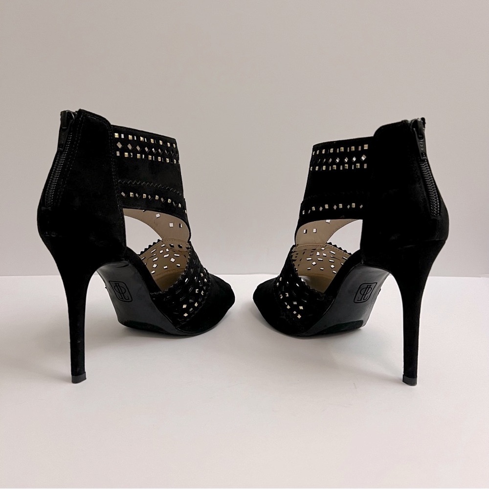 Jennifer Lopez Sweet Gum Cutout High Heels- Black - Picture 3 of 10